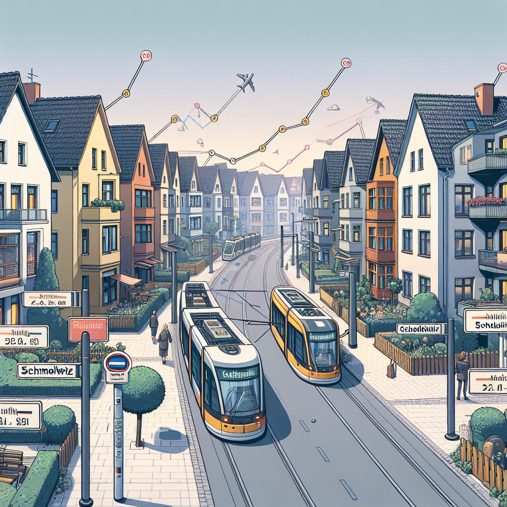 Einfluss der ÖPNV-Nähe auf Immobilienpreise in Cottbus Schmellwitz